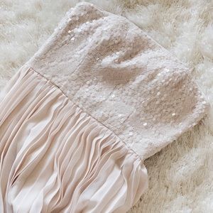 Long Neutral Pink Dress